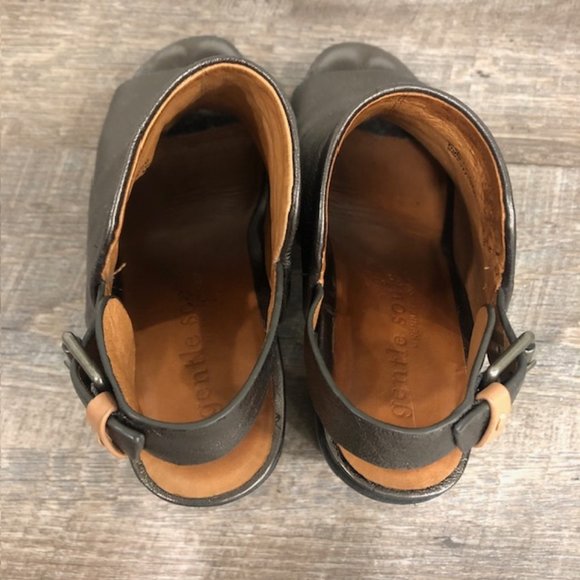 Gentle Souls Ankle Booties Open Toe Leather Bootie Sandals, Dark Gray Sh… - Picture 12 of 12